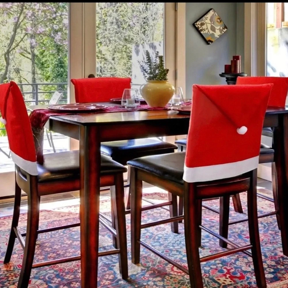 Santa hat seat cover set